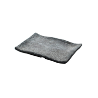 Schaal 28 x 19 cm Endure Melamine zwart/marmer