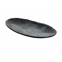 Schaal 31,5 x 18 cm Endure Melamine ovaal zwart/marmer