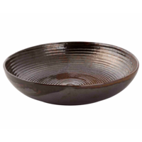 Bord diep 26 cm Metallic bruin
