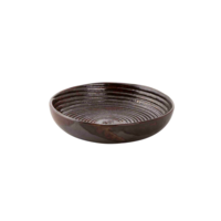 Schaal diep 15 cm Metallic bruin