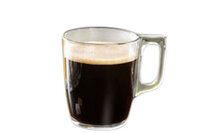 Theeglas Nuevo met oor (gehard glas) 25 cl.