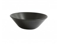 Kom rond mat zwart 17,5 cm
