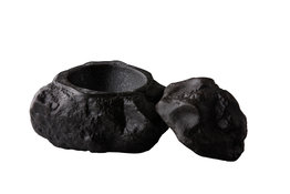 Natuursteen Lava bord met deksel 16,5 cm Raw by RBC