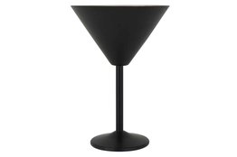 Cocktailglas martini 35 cl zwart rvs 