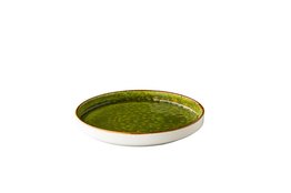 Bord opstaande rand 20,5 cm groen Jersey