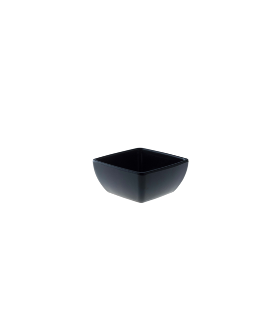 Vierkant bakje 10 cm zwart melamine Truyts