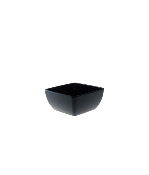Vierkant kom 12,5 cm zwart melamine Truyts