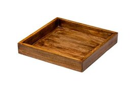 Buffetschaal Vierkant 30 x 30 x 5 cm Hout