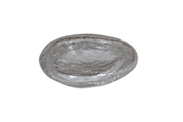 Bord Pillow Transparant M 15,7 x 3,2 cm Crackled Glass