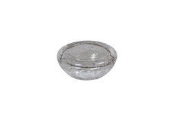 Bol Half ShApes Transparant M 8,5 x 4 cm Crackled Glass