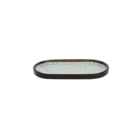Ovaal bord 20,5 cm x 11,5 cm blauw Coco