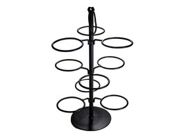 Etagere voor 9 bordjes zwart 46 cm 