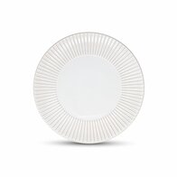 Bord 27,5 cm gestreept White Brass