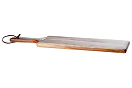 Houten plank met handvat Acacia 45 x 15 cm