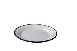 Bord 22 cm melamine emaille look