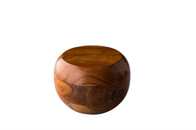 Bord 9 cm houten bol eikenhout Shapes