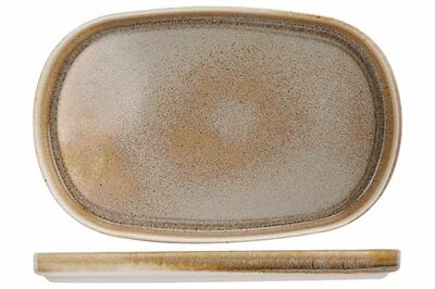 Bord ovaal groen 30 cm x 15 cm Melia