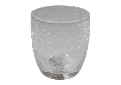 Tumbler Crackled Glass