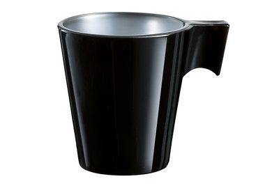 regelmatig Primitief mixer Espresso kopje 8 cl Flashy zwart - bordenenzo