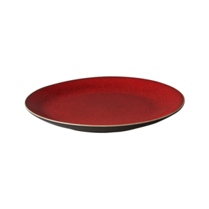 Bord 21,5 cm rood/bruin Lava Palmer