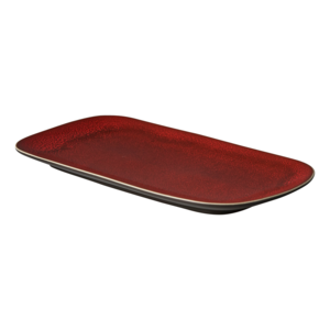 Schaal 29,5 x 14,5 cm rood Lava Palmer